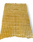 African Mudcloth Throw - Mustard