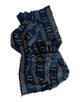 African Mudcloth Throw - Black