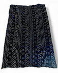 African Mudcloth Throw - Black