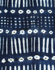 African Mudcloth Throw - Indigo