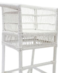 Malawi Cane - Bar Chair White