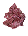 African Mudcloth Throw - Red/Rust