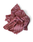 African Mudcloth Throw - Red/Rust