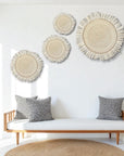 Basket Wall Decor Set - 4 Piece Fringe Tonga Baskets