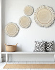 Basket Wall Decor Set - 4 Piece Fringe Tonga Baskets