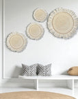 Basket Wall Decor Set - 4 Piece Fringe Tonga Baskets