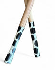 Wooden African Serving Spoons - Black/White