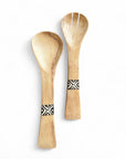 Wooden African Salad Servers