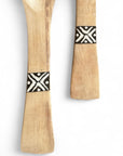 Wooden African Salad Servers