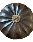 African Shield - Cowrie Shell/Leather Clad Umbrella