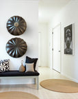 African Shield - Cowrie Shell/Leather Clad Umbrella