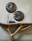 African Shield - Cowrie Shell/Leather Clad Umbrella