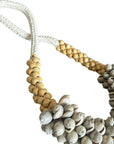Hanging Shell Necklace Natural/Grey