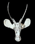 Steel Springbok - White/Silver - M/L Wall Decor