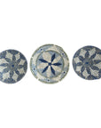 Rwanda Basket Wall Decor Set - 3 Piece Dark Blue/Light Olive (Sisal Imported)