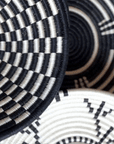 Rwanda Basket Wall Decor Set - 11 Piece Tan/Black/White (Sisal Imported)