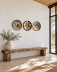 Rwanda Basket Wall Decor Set - 3 Piece Pattern/Naturals (Sisal Imported)