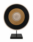 African Beaded Shield - Black/Gold