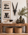 Wooden Gemsbok Horns