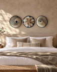 Rwanda Basket Wall Decor Set - 3 Piece Pattern/Naturals (Sisal Imported)