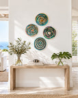 Rwanda Basket Wall Decor Set - 4 Piece Mix (Sisal Imported)