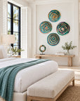 Rwanda Basket Wall Decor Set - 4 Piece Mix (Sisal Imported)