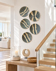 Rwanda Basket Wall Decor Set - 7 Piece White/Blue (Sisal Imported)