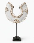 Tikar Bangle - Half Moon "Horseshoe" - White