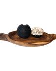 NEW - SHELL / Beaded Tea Lights - Black - eyahomeliving