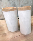 Wooden Containers - Natural/White