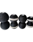 NEW - Beaded Tea Lights - Black - eyahomeliving