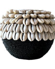 NEW - SHELL / Beaded Tea Lights - Black - eyahomeliving