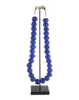 Ghanaian Glass Beads - Royal Blue - eyahomeliving