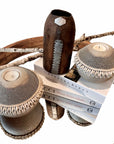 NEW - SHELL / Beaded Tea Lights - SILVER - eyahomeliving