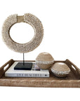 Manila Rope and Cowrie Shell Tea Lights - Natural