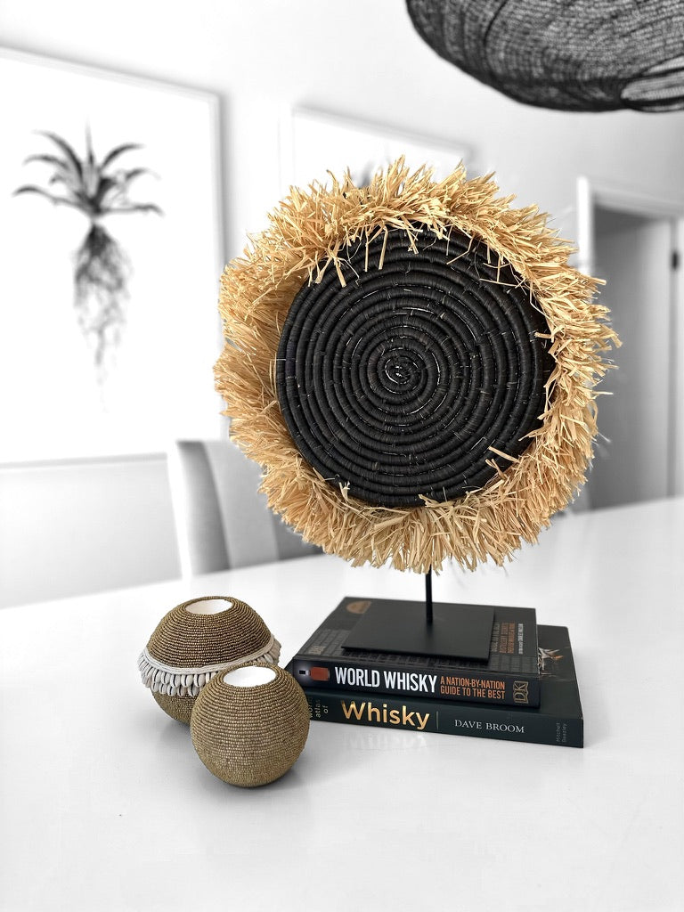 Rattan Fringe Basket - eyahomeliving