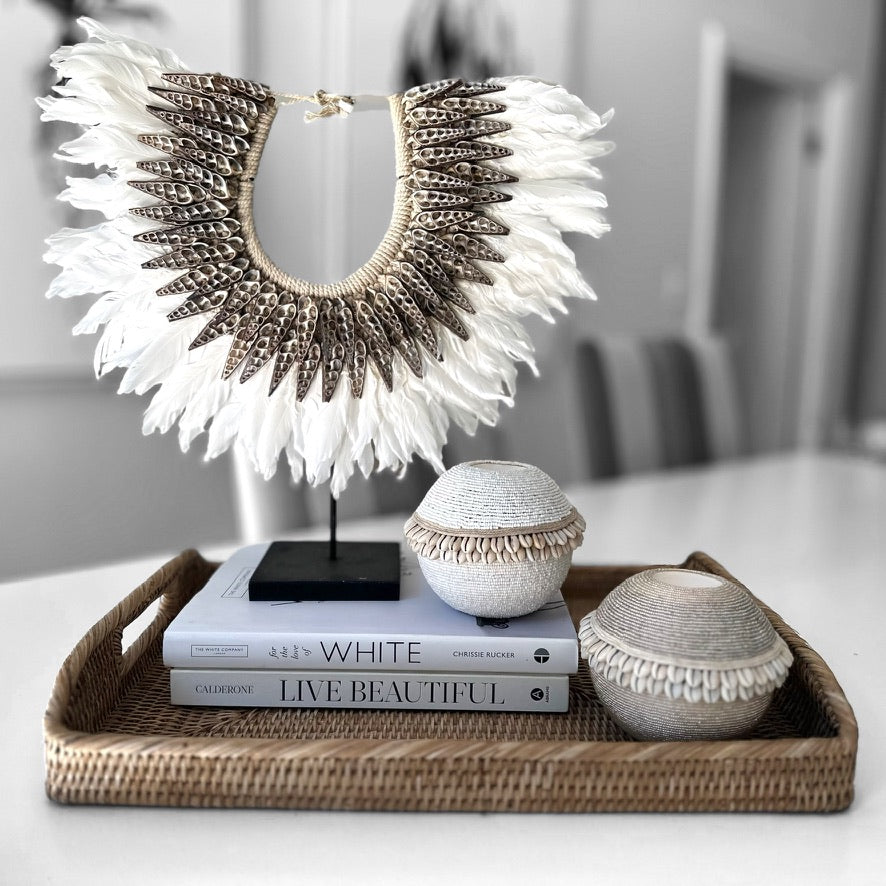 NEW - SHELL / Beaded Tea Lights - SILVER - eyahomeliving