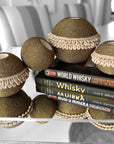 NEW - SHELL / Beaded Tea Lights - GOLD - eyahomeliving