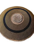African Beaded Shield - Gold/Black/Plain - eyahomeliving