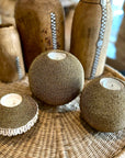 NEW -  Beaded Tea Lights - Gold - eyahomeliving