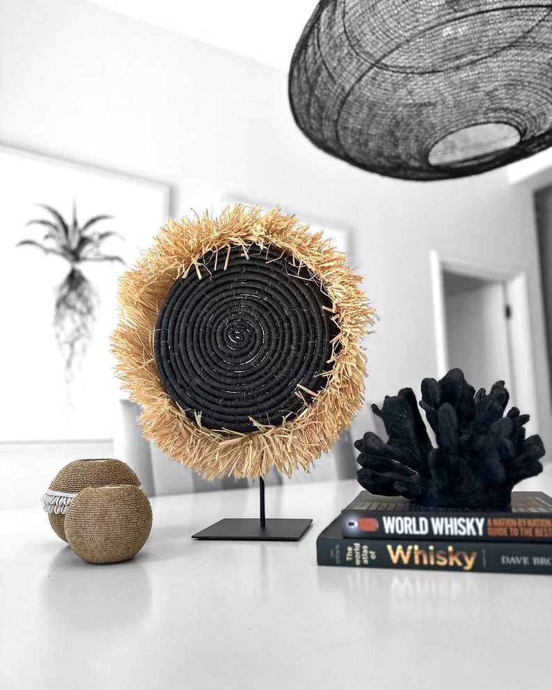 Rattan Fringe Basket - eyahomeliving