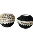 NEW - SHELL / Beaded Tea Lights - Black - eyahomeliving