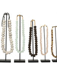 Ghanaian Glass Beads Imported - Clear/Aqua - eyahomeliving