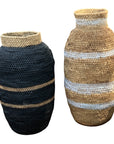 Buhera Baskets - Black Stripe - eyahomeliving