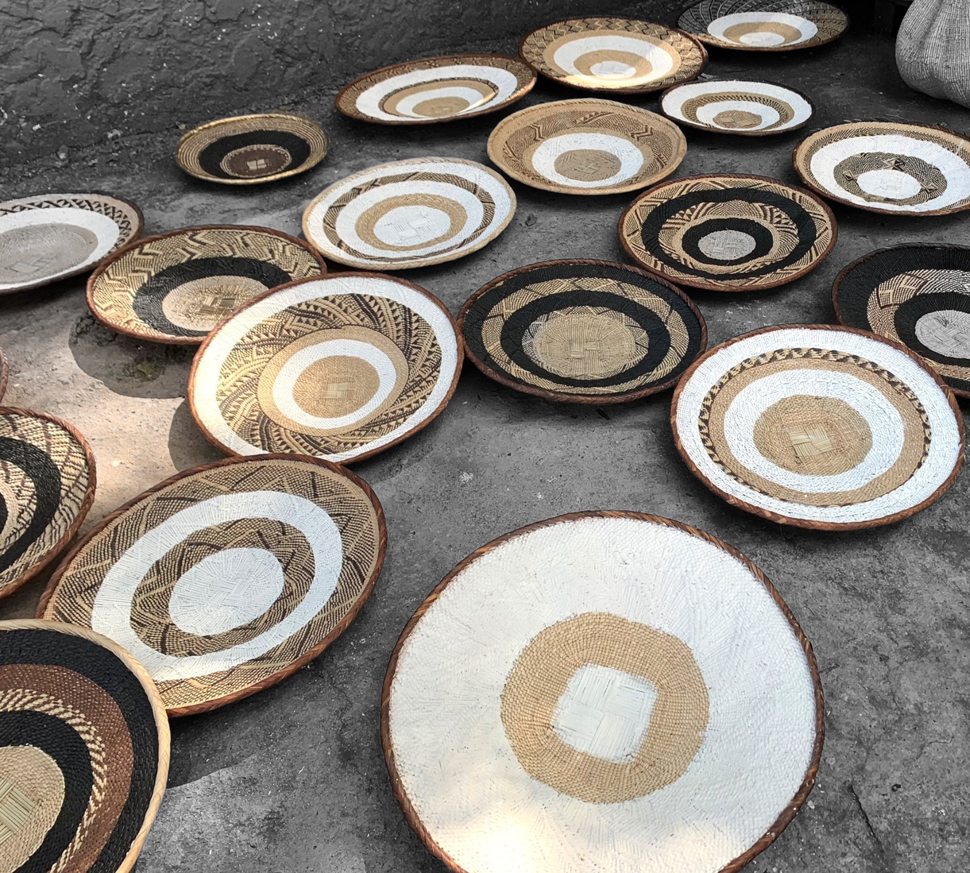 Tonga / Binga Baskets - Painted - eyahomeliving