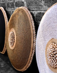 African Beaded Shield - Gold/Black/Plain - eyahomeliving