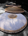 African Beaded Shield - White - eyahomeliving