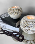 Cowrie Shell Tea Lights - eyahomeliving