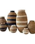 Buhera Baskets - Black Stripe - eyahomeliving