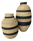 Buhera Baskets - Black Stripe - eyahomeliving